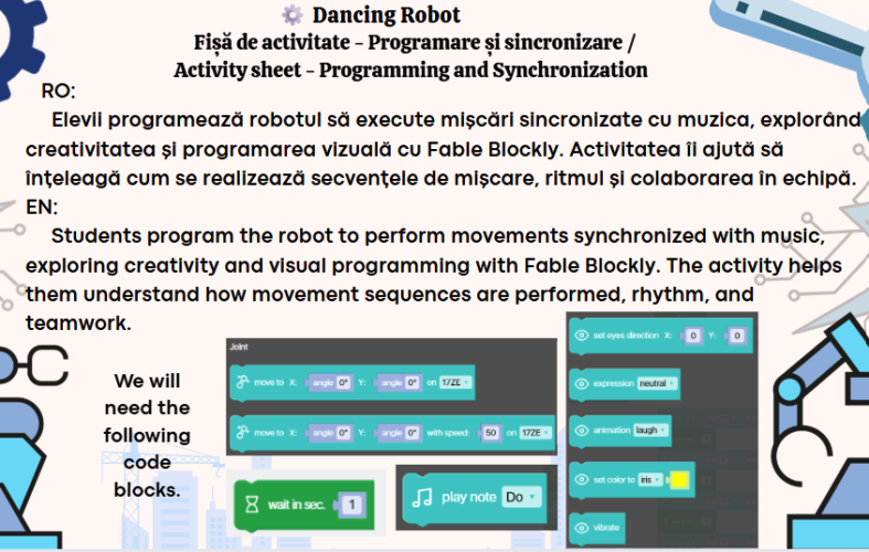 Plan robotul dansator